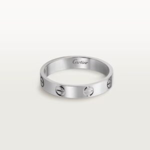 Bague LOVE, petit modèle, Platine