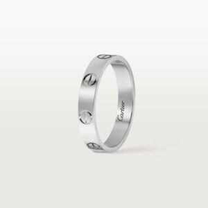 Bague LOVE, petit modèle, Platine