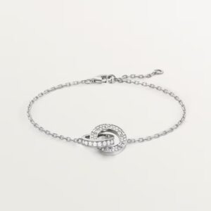 Bracelet LOVE, Pavé, Or Gris